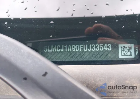 2015 Lincoln Mkc z USA, uszkodzony, nr VIN 5LMCJ1A90FUJ33543